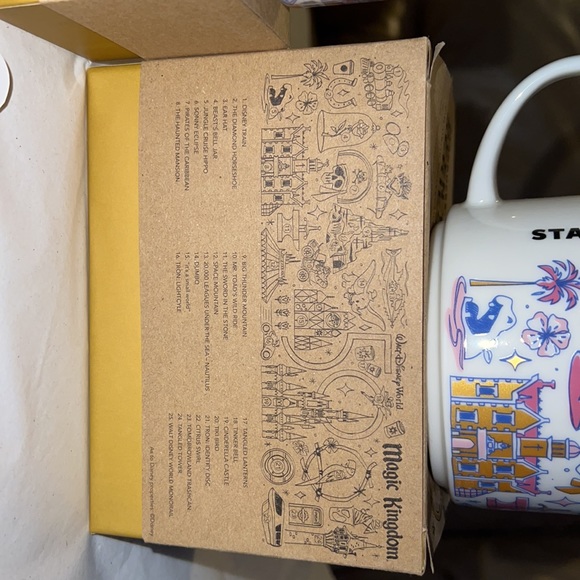 (2) DISNEY Magic Kingdom “BEEN THERE MUGS” Starbucks Disney 50th Anniversary - Picture 12 of 15